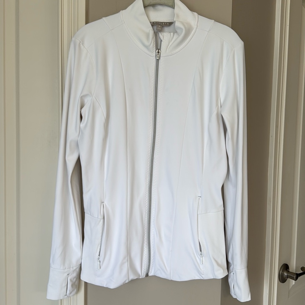 Athleta white jacket